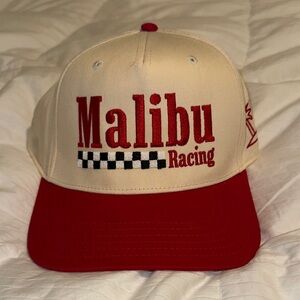 Malibu Racing Red and Cream Cap